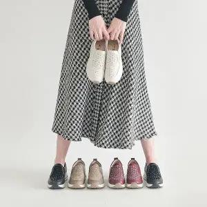 게일 큐빅 플라워 에어 키높이 슬립온 4cm(GL-A10)