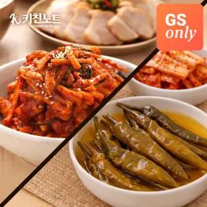 [키친노트] 밥도둑 반찬 무말랭이 1kg+간장 고추장아찌 1kg