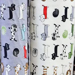 고양이 패턴 천 2color/패브릭/공작용/공작/공예/DIY/공예용천/원단/공예용/DIY천/만들기/무늬/무늬천/방석