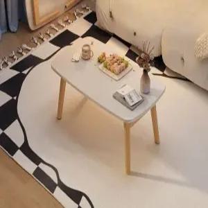 높은 소파테이블 타원형 리프트업 거실 좌식식탁 접이식