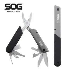 SOG BATON Q3 멀티 툴 접이식 펜치 미니 수공구 전술 펜 포켓 EDC 다기능 휴대용 야외 가제트 13 in 1