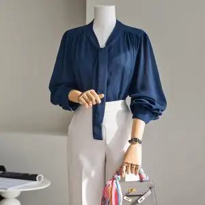 (안나앤플러스) A. 세이린 타이 블라우스[셔츠D1230H02] 빅사이즈