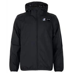 꼼데가르송X까웨 25FW 블랙 플레이 윈드브레이커 후드 집업 자켓 AZ-J507-051-1