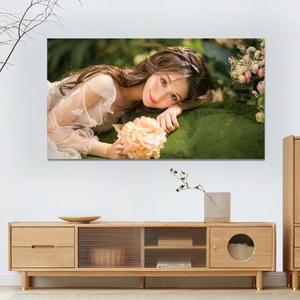 고휘도 반사 HD 접이식 프로젝터 스크린 60 100 인치 16:9 천 홈 커튼