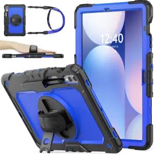 삼성 갤럭시 탭 S10 플러스/ S9 FE 플러스 5G 태블릿 12.4인치 화면 보호 펜슬 홀더가 있는 케이스 [360