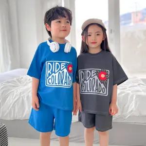 [아도르베베] 아동 주니어 라이드 스티치 반팔 상하세트