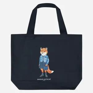 [메종키츠네] 드레스드 폭스 네이비 토트백 149316028