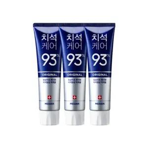 메디안 치석케어 치약 오리지널93% 120g 3입