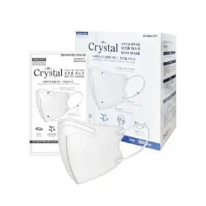 KF94 크리스탈 새부리형(2D) 마스크 개별포장(1매입) 화이트 100매