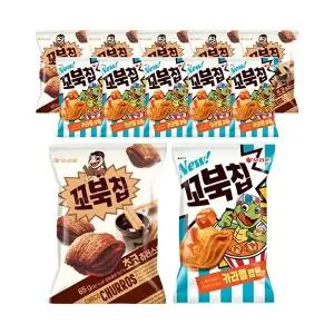 오리온 꼬북칩 초코츄러스 80g, 6개 + 꼬북칩 카라멜팝콘맛 72g, 6개