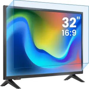 32인치 LCD LED OLED 및 QLED 4K HDTV용 F FORITO 16 9 TV 화면 보호기 매트 안티 블루 라이트 글레어