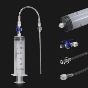 자전거 튜블리스 타이어 액체 주입 도구 60ml 실란트 인젝터 오일 미네랄 교체 호환   수리