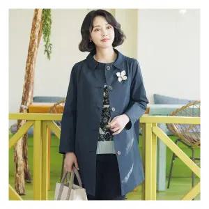 엄마옷 조이마담 J3306 둥근카라 코트 중년여성의류