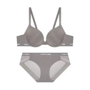 매장정품 코데즈컴바인 파워볼륨 원톤 베이직 브라팬티세트_모카그레이