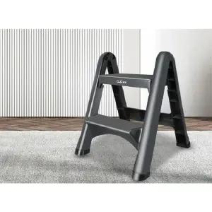 스텝 플라스틱 2단 세차사다리 발판 휴대용 접이식