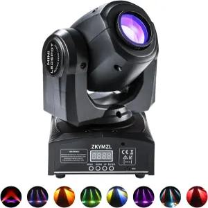 ZKYMZL 30W LED 무대 조명 DMX512 및 사운드 컨트롤 - 15가지 색상 8가지 고보 파티용 무빙 헤드 DJ
