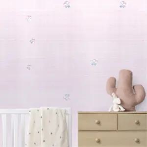 핑크 꽃무늬 스티커 실크 벽지 50cmx10M 쉬운설치 접착식 셀프 인테리어 붙이는