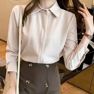 어나더블 베니 심플 블라우스