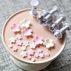 [모두쇼핑]꽃모양 쿠키커터 벚꽃 모양틀 4P 세트 쿠키틀 쿠키모양틀 쿠키만들기 쿠키커터세트