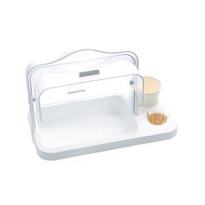 뷔페 시식용 접시 쟁반 투명 뚜껑 원형 보관함 대나무 선반