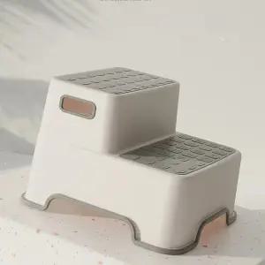 욕실 세면대 2단 발판 어린이 노인 미끄럼방지 논슬립 계단의자 디딤대