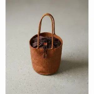 재키 버킷백 8056 여성 가죽 핸드백 탄 DRAGON DIFFUSION