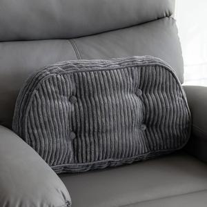 리클라이너 의자 / 액센트 카우치 사무실 의자, 터프트 코듀로이 노인용 등받이 쿠션, 허리 휴식용 , 독서, 다크 그레이