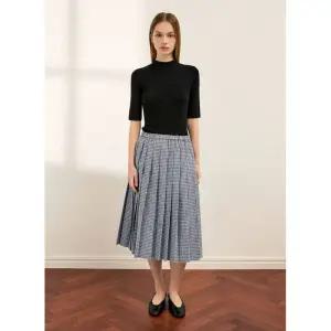 백화점 쉬즈미스 체크 플리츠 밴딩 스커트 SWWSKQ11060