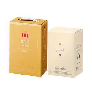 할리스 바닐라 딜라이트 미니 로우슈거 50입, 1개 +  카페라떼 커피믹스 30개입,1개