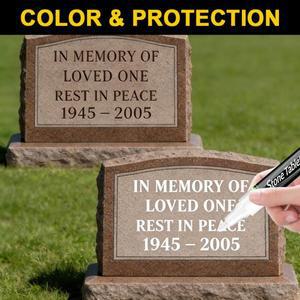 비문 복원 펜 터치업 페인트 묘비 금도금 금색 검정색