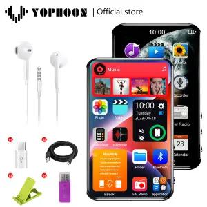호환 Yophoon X20-New UI 풀 터치 스크린 MP3 MP4 플레이어 스피커 포함 1080P 비디오 전자책 FM BT 5.0 음