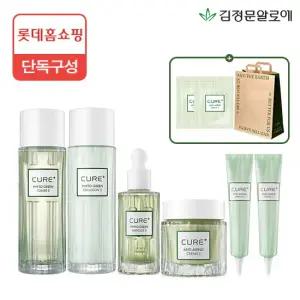 [롯데단독빠른배송] 큐어 피토라인 기초 4종세트+크림 30g 2개+쇼핑백