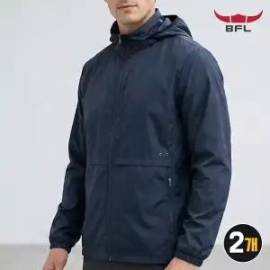 2장 BFL 남성용 우븐 바람막이 자켓 가벼운 등산복 아웃도어 점퍼 BFL351