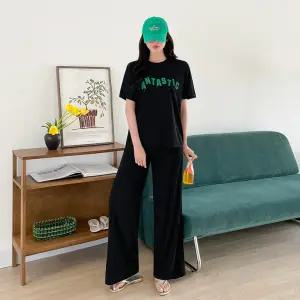 [핑크시슬리] SET/페인팅 쫀득 링클프리 트레이닝세트