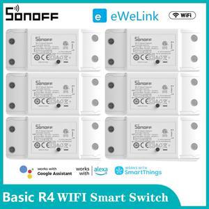 SONOFF Basic R4 WiFi DIY 차단기 스마트 스위치 리모컨 홈 eWeLink 앱 제어 Alexa Google Home 연동