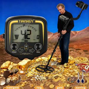 금속탐지기, TX-850 액정 디스플레이 안정적인 전문적인 고감도 금속 보석 탐지.