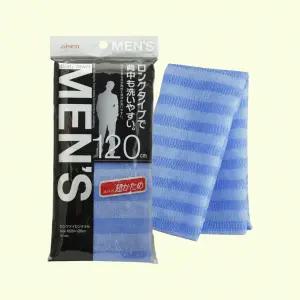 120cm 남성용 일본제 목욕타월 하드타입 롱 샤워타올 각질제거 거품