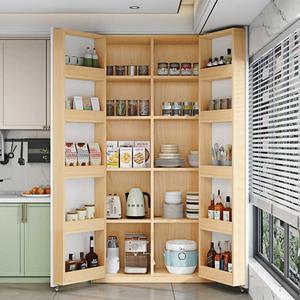 슬림 폭좁은 호두 스탠딩 키큰 빌트인 펜트리 서랍장 스텐 팬트리 절약 수납장 인테리어