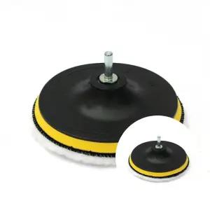 차량용 왁싱 전동 드릴 극세사 광택 패드 3개입 15cm 마이크로파이버 광택용 패드