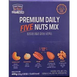 프리미엄 데일리 5너츠 믹스 30입 믹스넛 하루견과 매일견과 견과세트