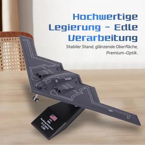 1:200 스케일 B2 전략적 전투기 어린이를 위한 스탠드가 있는 금속 다이캐스트 성인용 장난감