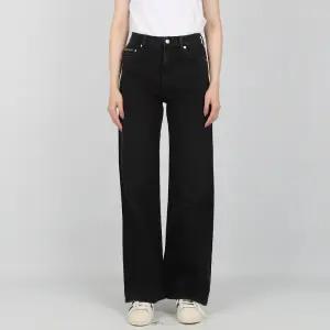 캘빈클라인 여성 청바지 하이라이즈 와이드 블랙 J224668