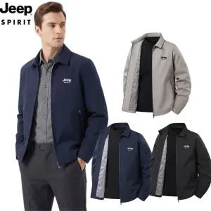 JEEP SPIRIT 봄가을 중년 남성 비즈니스 캐주얼 행정 자켓 남자 코트