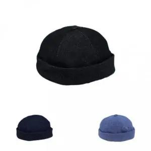 [패션] 청지 데님 패션 심플 와치캡 챙 없는 레옹모자 YT51420