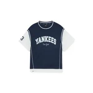 [MLB키즈]MLB 키즈 스포티브 바시티 레이어드 티셔츠 뉴욕양키스 NAVY 7ATSV0363 50NYS
