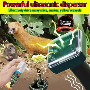 태양광 초음파 족제비 퇴치기 야외 동물 말뚝 농장 가족 마당용