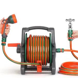 전원주택 마당 청소용 꼬임방지 물호스릴30M 테라스 정원물 호수연결 가정용