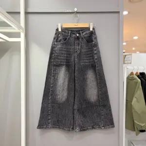 [무자크]사선 절개 데님 팬츠 MQ3PT14