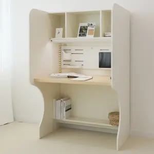 스터디플랜 플랜H 독서실책상 1000 크림화이트