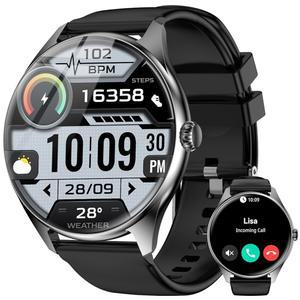 43인치 AMOLED 디스플레이 7일 스마트 ANDROID용 모니터 이상의 스포츠 IBESI 120개 심박수 남성용 수면 통화 워치 배터리 방수 갖춘 IP68 모드 블랙 블루투스 기능을